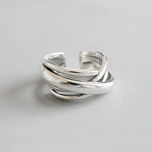 Jewelry - NEW 925 Sterling Silver Infinity Adjustable Ring